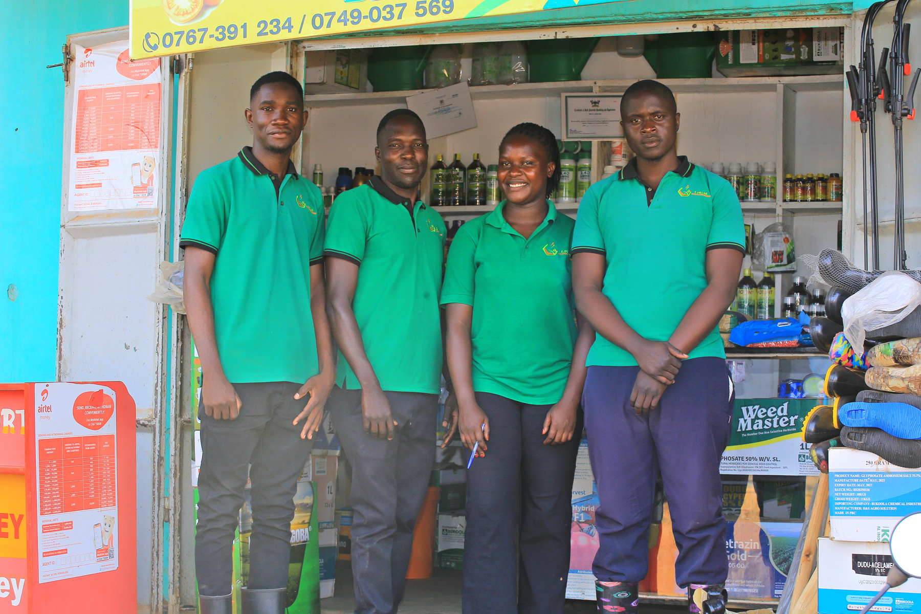 Team at the Agro-vet Shop